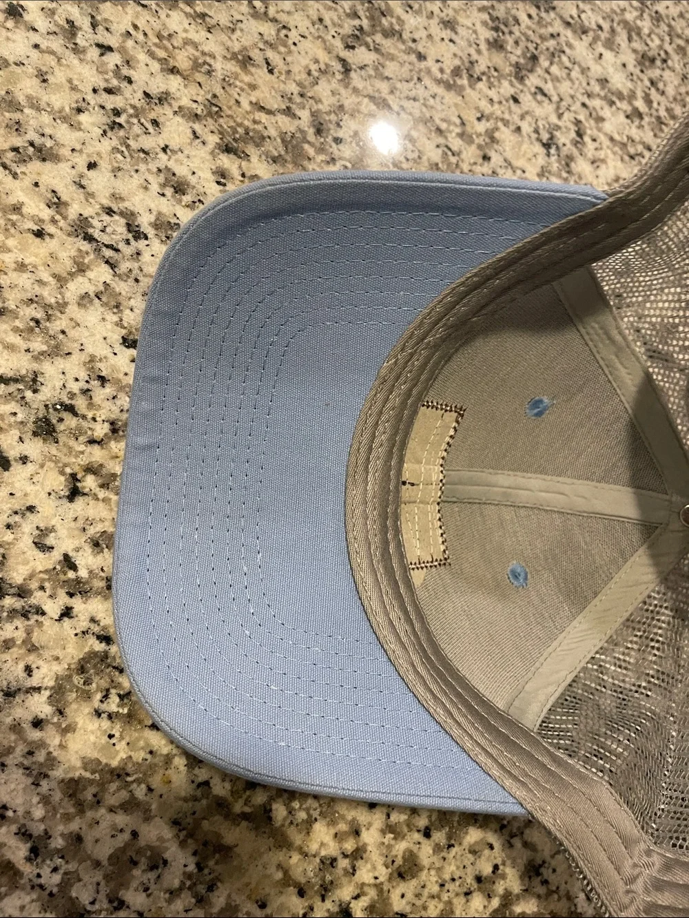 Little Brown Dog Southern Trade Co. Patch Trucker Hat - Light Blue UNISEX